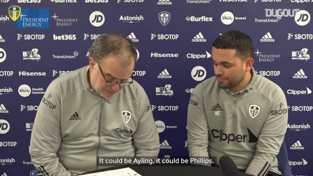 Marcelo Bielsa reveals Leeds line-up and praises West Ham